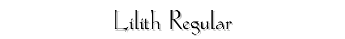 Lilith Regular font